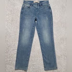 Soft Surroundings‎ The Ultimate Denim Relaxed Straight Jeans Women's Size M Blue